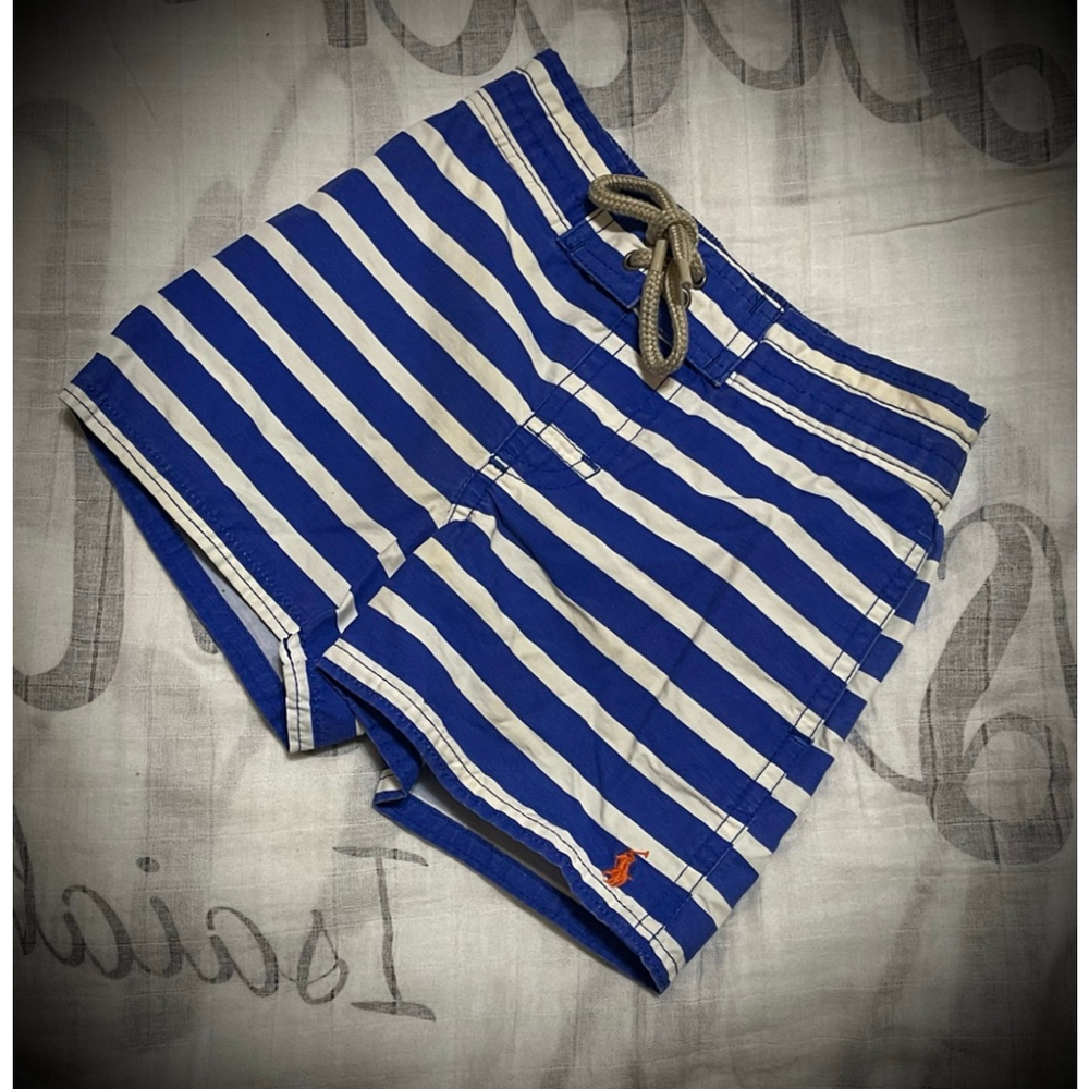 Baby Polo Ralph Lauren Swim Trunks 12 Months Blue White Striped mo
